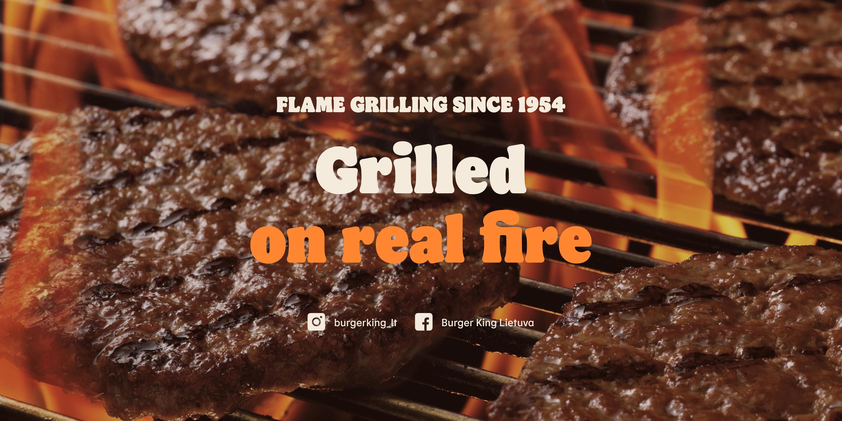 Grilled on real fire