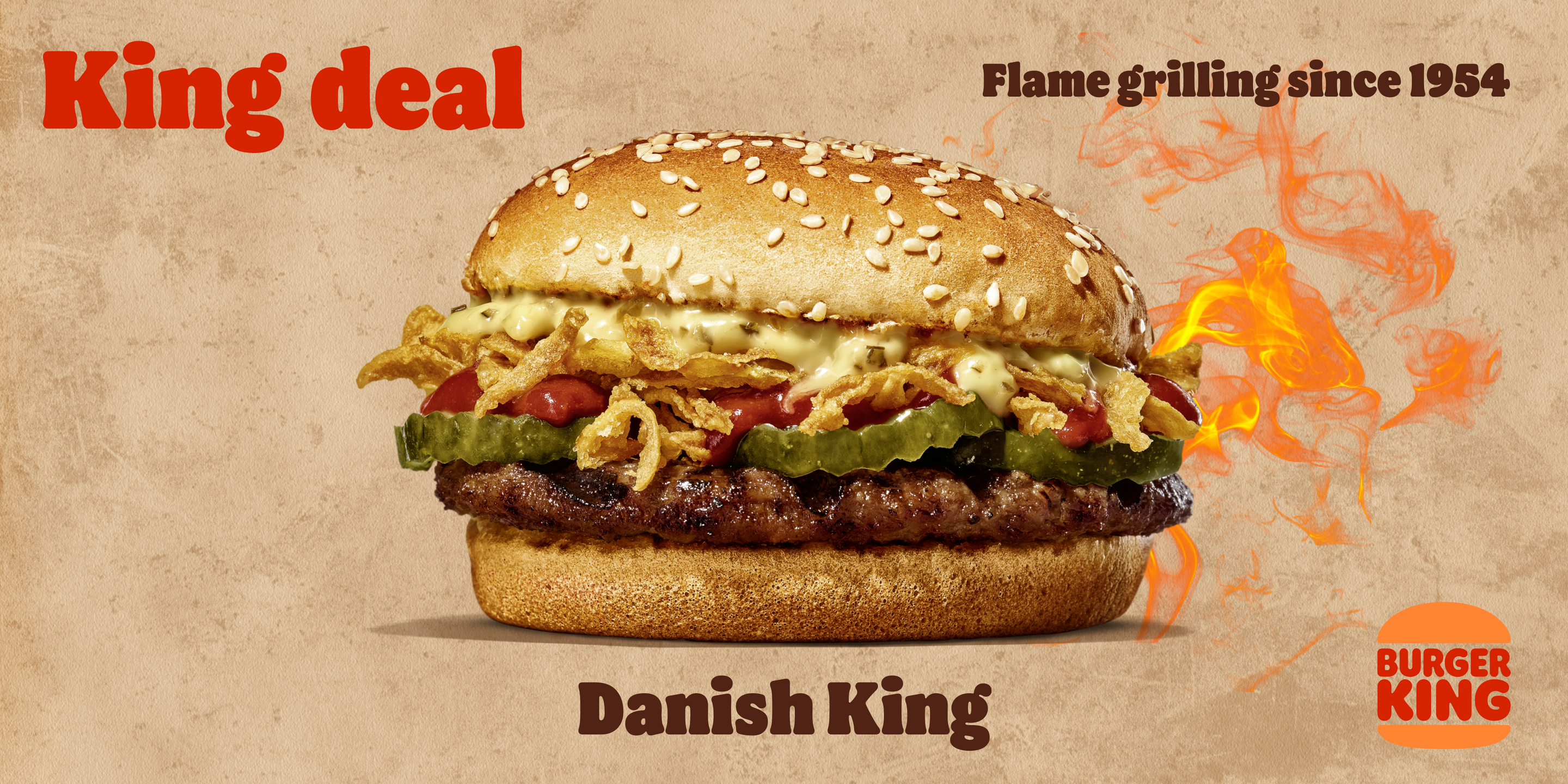 Danish King promotional burger